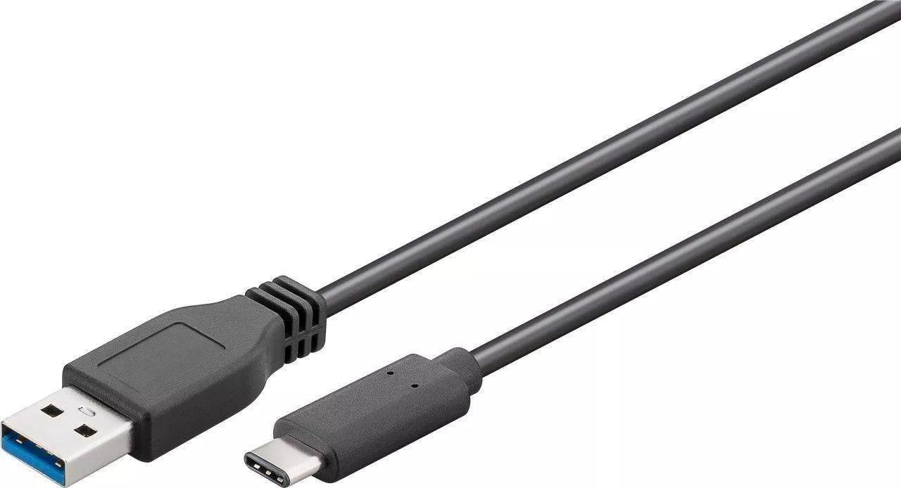 Cablu USB 3.0 - USB Type C 2m negru Goobay