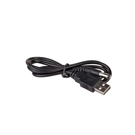 Cablu USB A mufa - DC 5.5/2.1 mufa 0.8m 5A negru AKYGA AK-DC-01