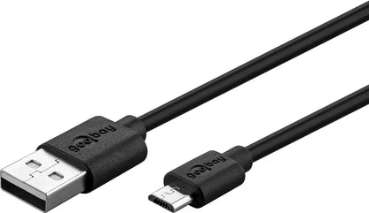 Cablu USB A tata - micro USB B tata 1m Goobay 46800