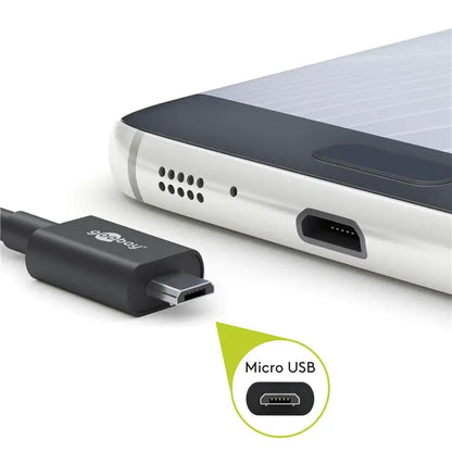 Cablu USB A tata - micro USB B tata 1m Goobay 46800