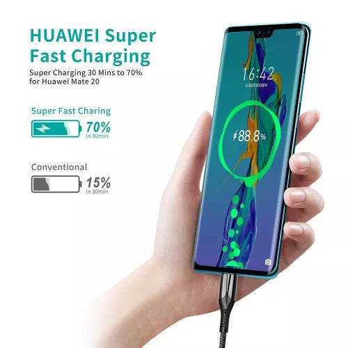 Cablu USB A - USB Type C 5A 25W 1.2m negru Choetech AC0013-BK