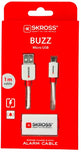 Cablu USB Skross Buzz Line A tata - micro USB A tata 1m alb