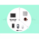 Cablu USB type C tata-tata 1m alb Orico BCU-10