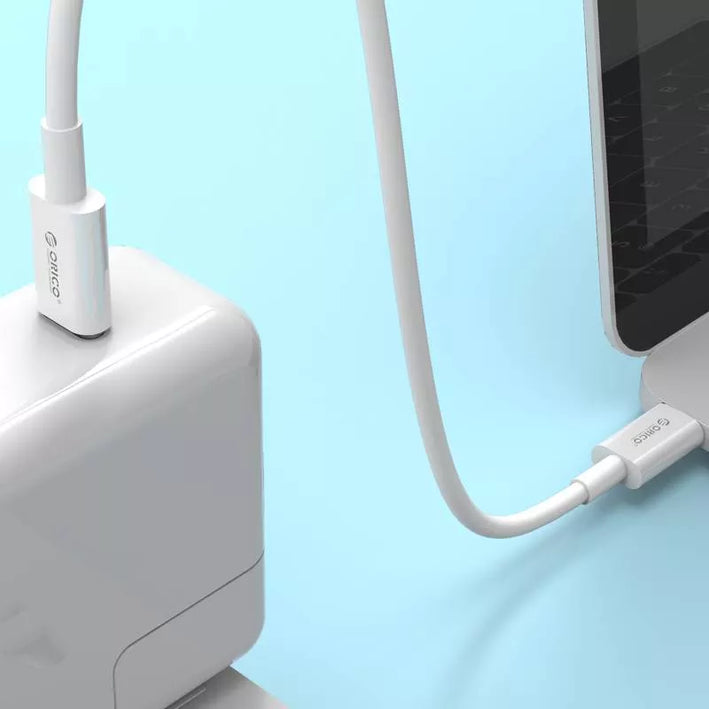 Cablu USB type C tata-tata 1m alb Orico BCU-10