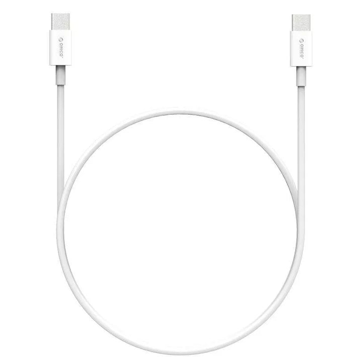 Cablu USB type C tata-tata 1m alb Orico BCU-10