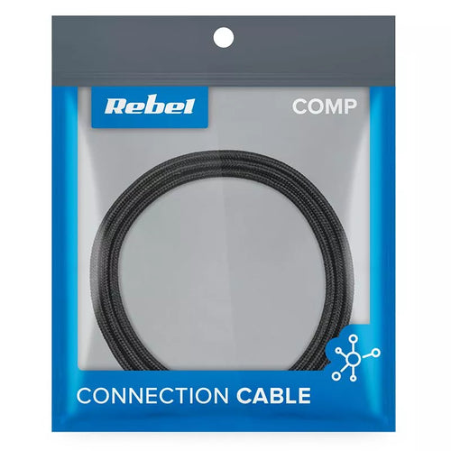 Cablu USB - USB Type C REBEL 100cm negru 1m