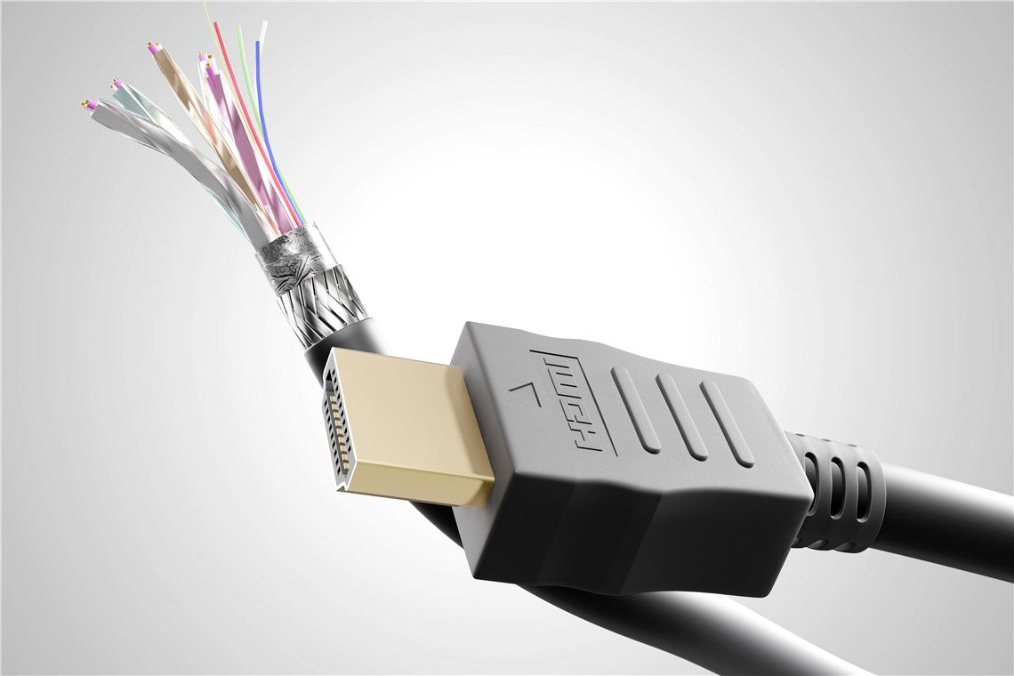 Cablu v2.0 HDMI - HDMI 10m HIGH SPEED 4K Ultra HD 60Hz ARC cu Ethernet 10.2Gbit/s negru 61163 Goobay