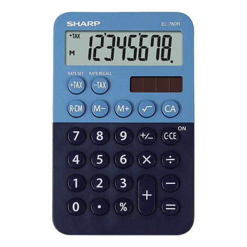 Calculator birou profesional 8 cifre SHARP EL-760RB-BL SHEL760