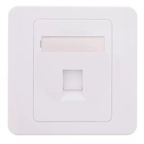 Capac priza RJ45 fara Keystone 1-port alb Well