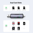 CARD READER extern Ugreen CM185 50706 USB 3.0 /USB Type-C 3.0 citeste /scrie SD /microSD 5Gbps maxim 2TB