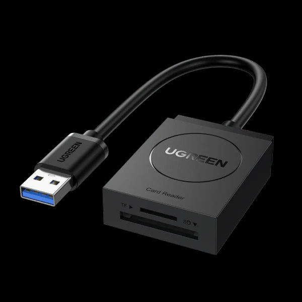 CARD READER extern Ugreen CR127 20250 interfata USB 3.0 citeste /scrie SD /microSD 5Gbps negru