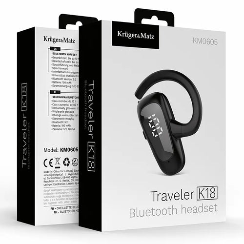 Casca bluetooth 5.2 10 ore K18 Kruger&Matz KM0605