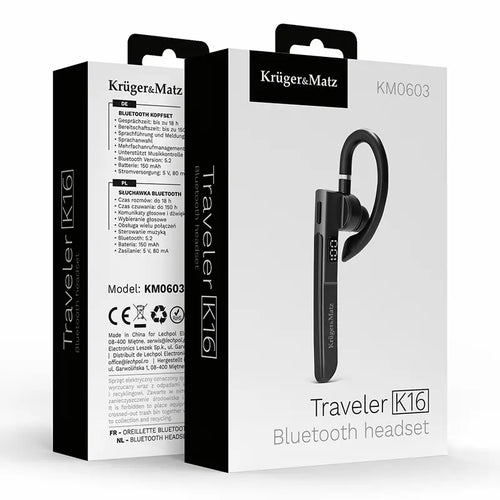 Casca bluetooth 5.2 18 ore K16 Kruger&Matz KM0603