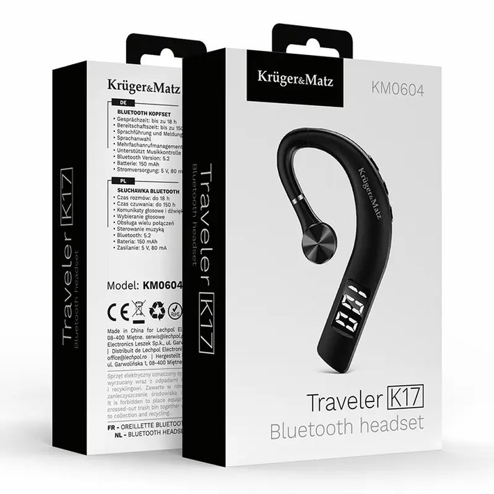 Casca bluetooth 5.2 18 ore K17 Kruger&Matz KM0604