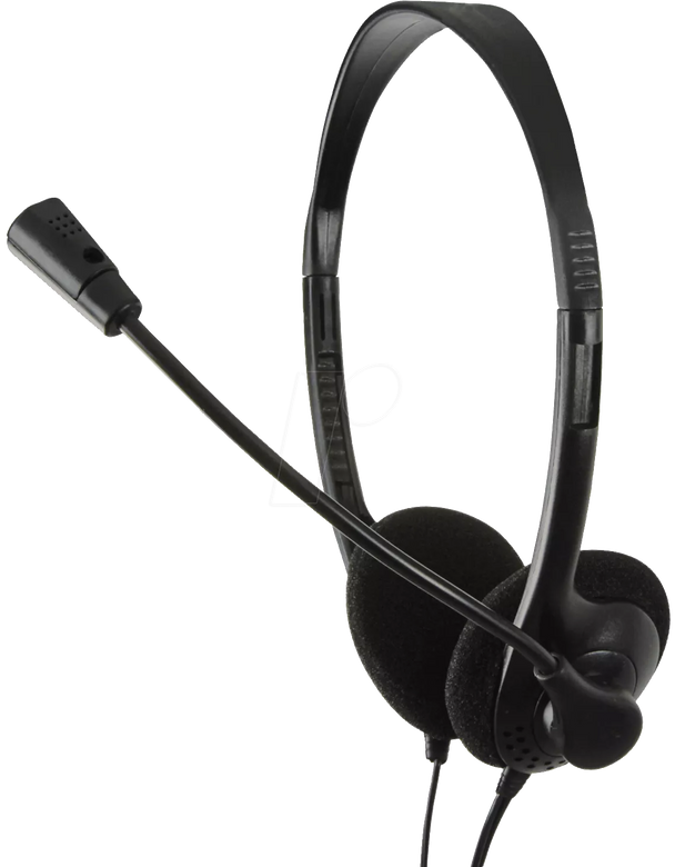 Casti cu microfon Jack 3.5 mm 20/20000Hz 32ohm 98dB 1.8m LOGILINK HS0001