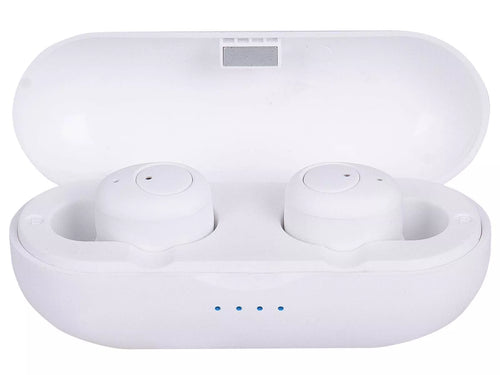 Casti mini Bluetooth cu microfon HMP 12E05 AIRBUDS alb Trevi