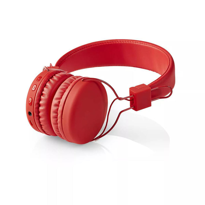 Casti multimedia bluetooth rosu NEDIS