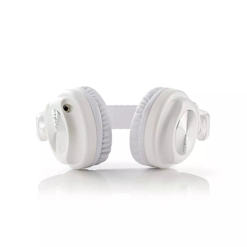 Casti multimedia cu cablu detasabil fara microfon 1.2m alb NEDIS