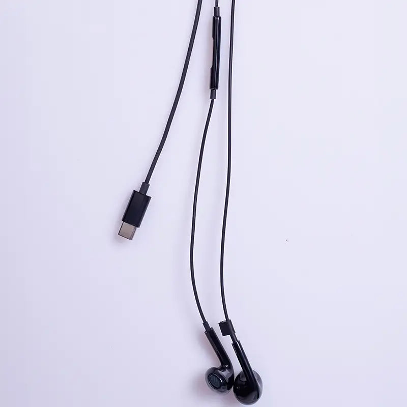 Casti stereo si microfon USB-C 1.2m negru maXlife MXEP-04