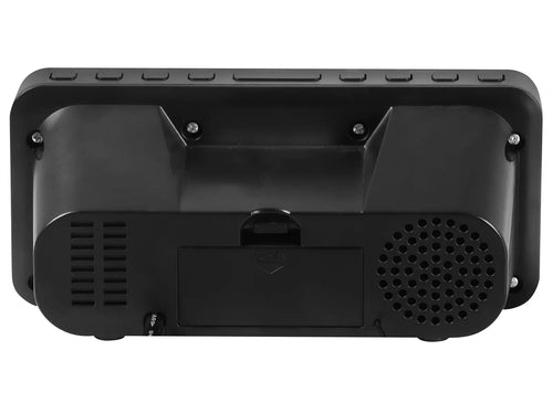 Ceas de masa cu alarma Trevi EC882 LED rosu ecran 1.2" alimentare 230V negru