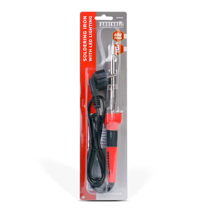 Ciocan de lipit cu iluminare 3 LED-uri incorporate 230V 60W + Stand metalic Fahrenheit 28092B
