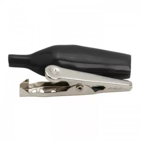 Clema crocodil mini 28mm 5A negru