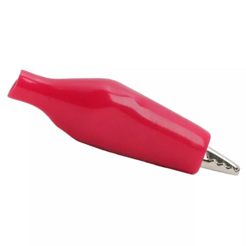 Clema crocodil mini rosu 28mm 5A