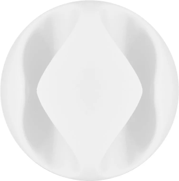 Cleme pentru gestionarea cablurilor cu 2 sloturi Goobay set 6buc alb