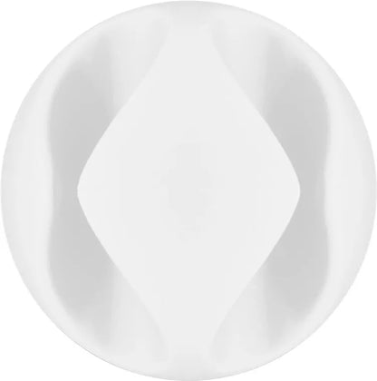 Cleme pentru gestionarea cablurilor cu 2 sloturi Goobay set 6buc alb