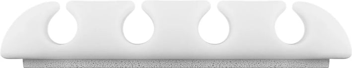 Cleme pentru gestionarea cablurilor cu 4 sloturi Goobay set 2buc alb