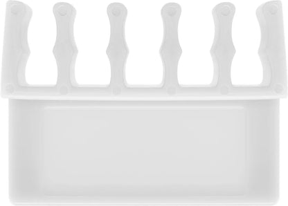 Cleme pentru gestionarea cablurilor cu 5 sloturi Goobay set 2buc alb