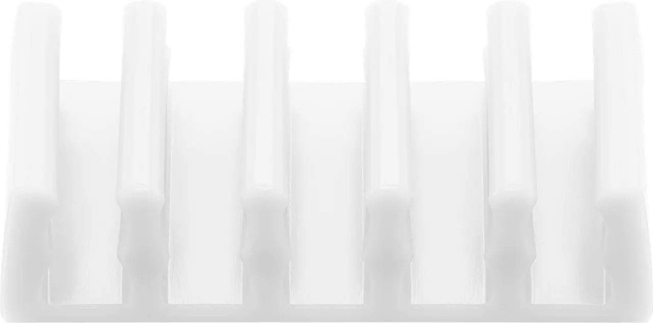 Cleme pentru gestionarea cablurilor cu 5 sloturi Goobay set 2buc alb