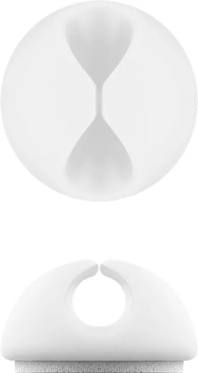 Cleme pentru gestionarea cablurilor Goobay set 5buc alb