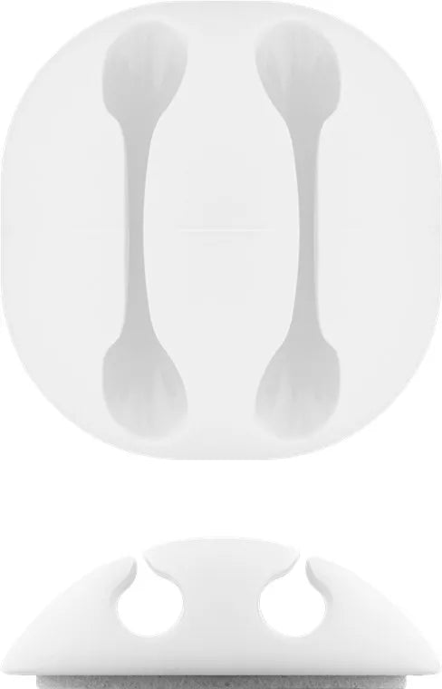 Cleme pentru gestionarea cablurilor Goobay set 5buc alb