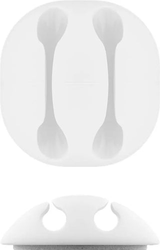 Cleme pentru gestionarea cablurilor Goobay set 5buc alb
