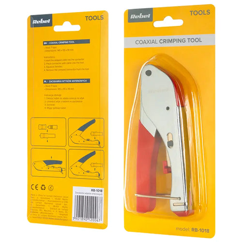 Cleste de sertizare cu compresie pentru mufe tip F /RG59 /RG6 REBEL RB-1018