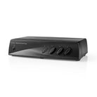 Comutator audio analogic Nedis 4x (2x RCA Stereo mama) - 1x RCA Stereo mama +iesire casti negru