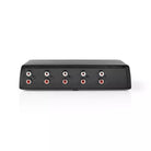 Comutator audio analogic Nedis 4x (2x RCA Stereo mama) - 1x RCA Stereo mama +iesire casti negru