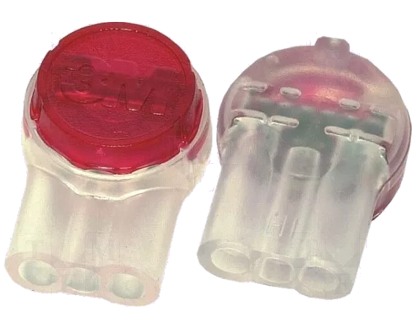 Conector 3 fire 0.4-0.9mm cu gel Scotchlok IDC 19-26AWG rosie 3M