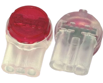 Conector 3 fire 0.4-0.9mm cu gel Scotchlok IDC 19-26AWG rosie 3M