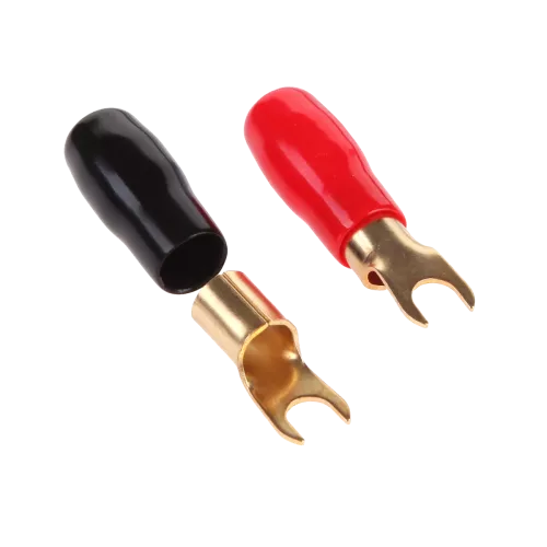 Conector cablu 0.5/8mm 1buc rosu/negru