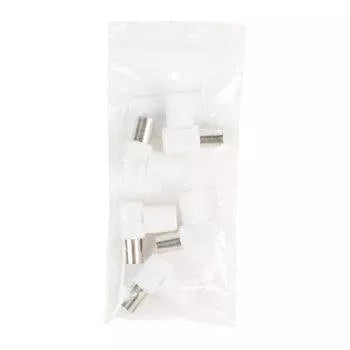Conector coaxial mama ecranat plastic cotit 90 grade Valueline