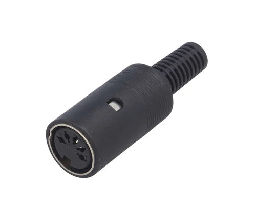 Conector DIN 5 pini mufa mama drept pe cablu NINIGI DC-007