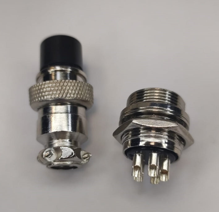 Conector MICROFON MARE 5 Pini set Mama+Tata 20 mm