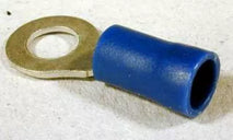 Conector rotund inel papuc 5.3mm albastru