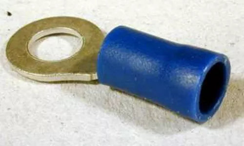 Conector rotund inel papuc 5.3mm albastru