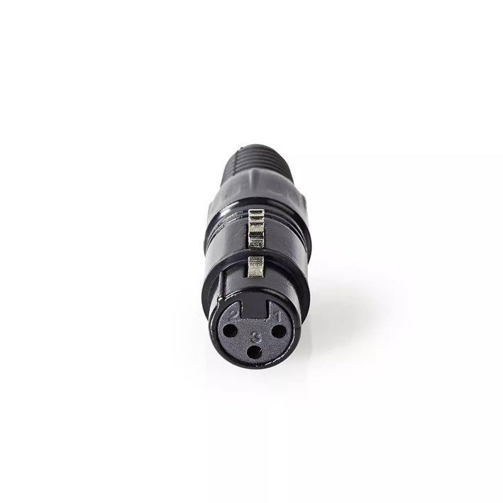 Conector XLR 3-Pin mama negru Nedis