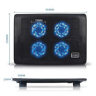 Cooler Pad laptop L112A SMART FOX JOA 350x250x20mm 38CFM 21dBA 0.22A