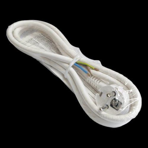 Cordon alimentare Schuko - fire libere 2m alb 16A 3500W 3x1.5mm2 cupru 3G1.5 Wconn CA15A02