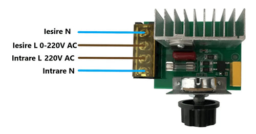 Dimmer de tensiune 220V 4000W